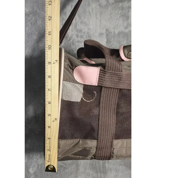 Sherpa Original Travel Deluxe Airline Approved Pet Carrier Pink Brown - Picture 11 of 13